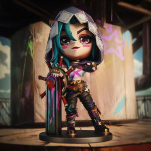 Jinx Chibi 3D Model