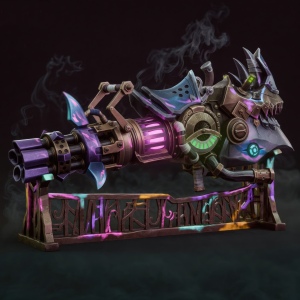 Jinxs Rhino Gun Arcane 3D Model