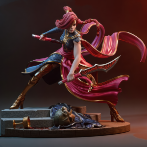 Katarina League of Legends 3D Model