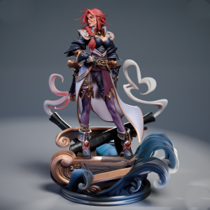 Miss Fortune League of Legends 3D Model