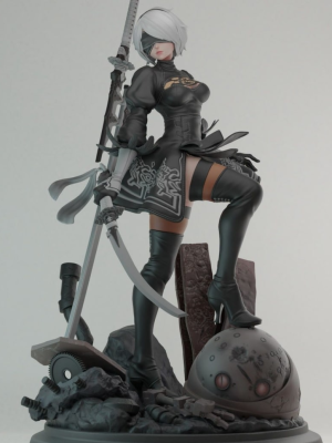 2b Nier Automata 3D Model