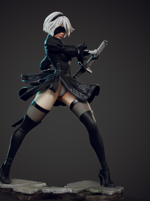 2b Nier Automata 3D Model