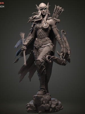 Alleria Windrunner 3D Model