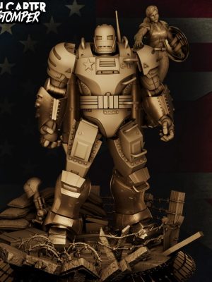 Cap Carter + Steve 3D Model