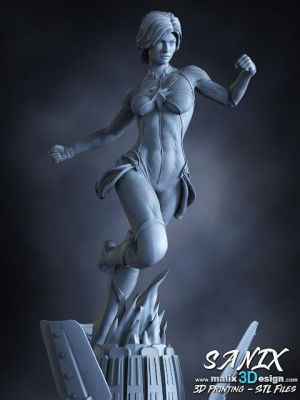 Captain Marvel 3D Model