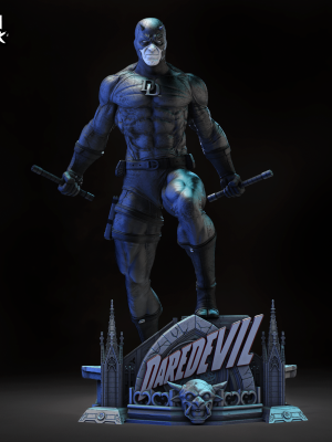 Daredevil Statue 3D Model