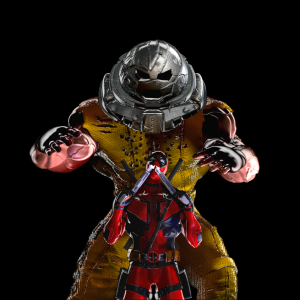 Deadpool and Juggernaut 3D Model