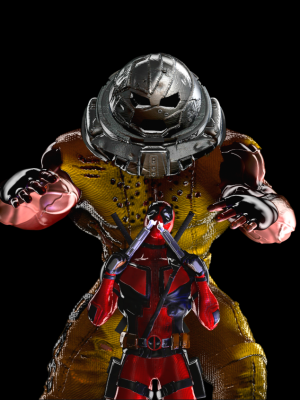 Deadpool and Juggernaut 3D Model