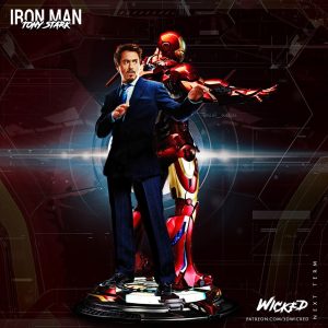 Iron Man and Tony Stark 3D Model