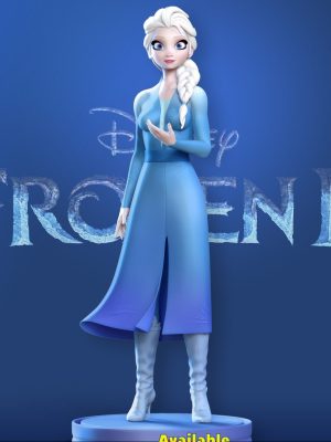 Elsa Frozen 3D Model