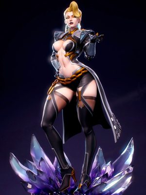 Emma Frost X-Men Marvel Rivals 3D Model