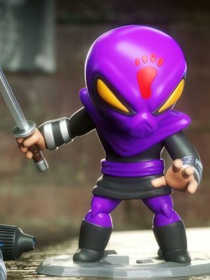 Foot Soldier Chibi 3D Model