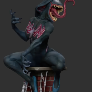 Gwen Venom 3D Model