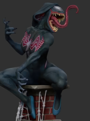 Gwen Venom 3D Model