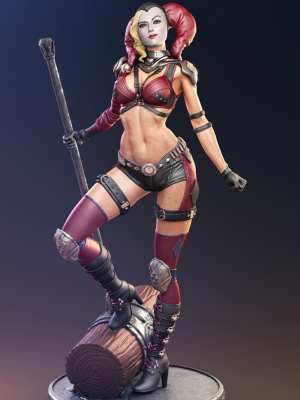 Harley Quinn Arlecchino 3D Model