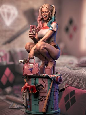 Harley Quinn Pink Dreams 3D Model