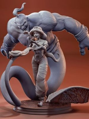 Jasmine & Genie 3D Model