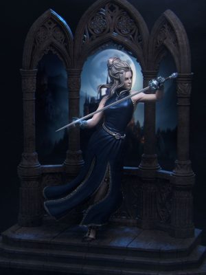 Luna The Moonlight Fencer 3D Model