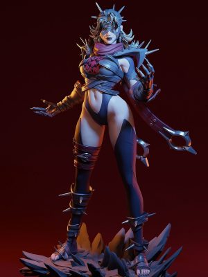 Malicious Invisible Woman 3D Model