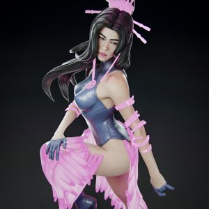 Psylocke Hellfire 3D Model