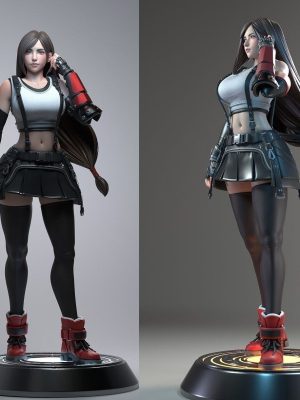 Tifa Final Fantasy 3D Model