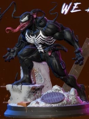 Venom and Mini Venoms 3D Model