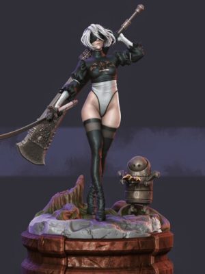 2b Nier Automata 3D Model