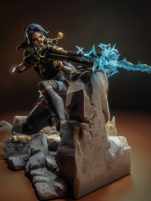 Caitlyn Arcane 3D Model