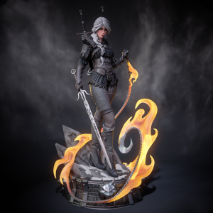 Ciri Wither 4 3D Model