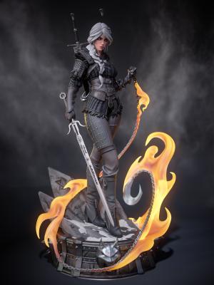 Ciri Wither 4 3D Model