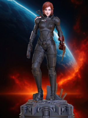 Commander FemShep 3D Model