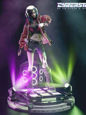 Hina Wavefront Stevens 3D Model