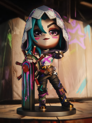 Jinx Chibi 3D Model