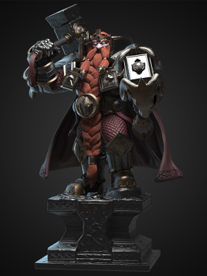 Magni Bronzebeard 3D Model