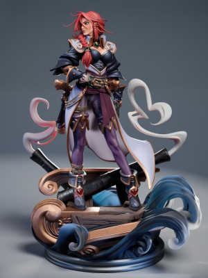 Miss Fortune League of Legends 3D Model