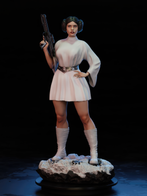Princesa Leia 3D Model