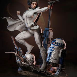 Princess Leia Organa 3D Model