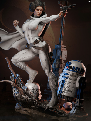 Princess Leia Organa 3D Model