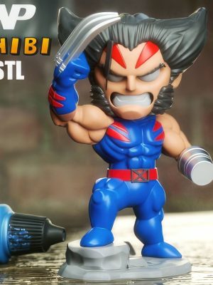 Wolverine Chibi 3D Model