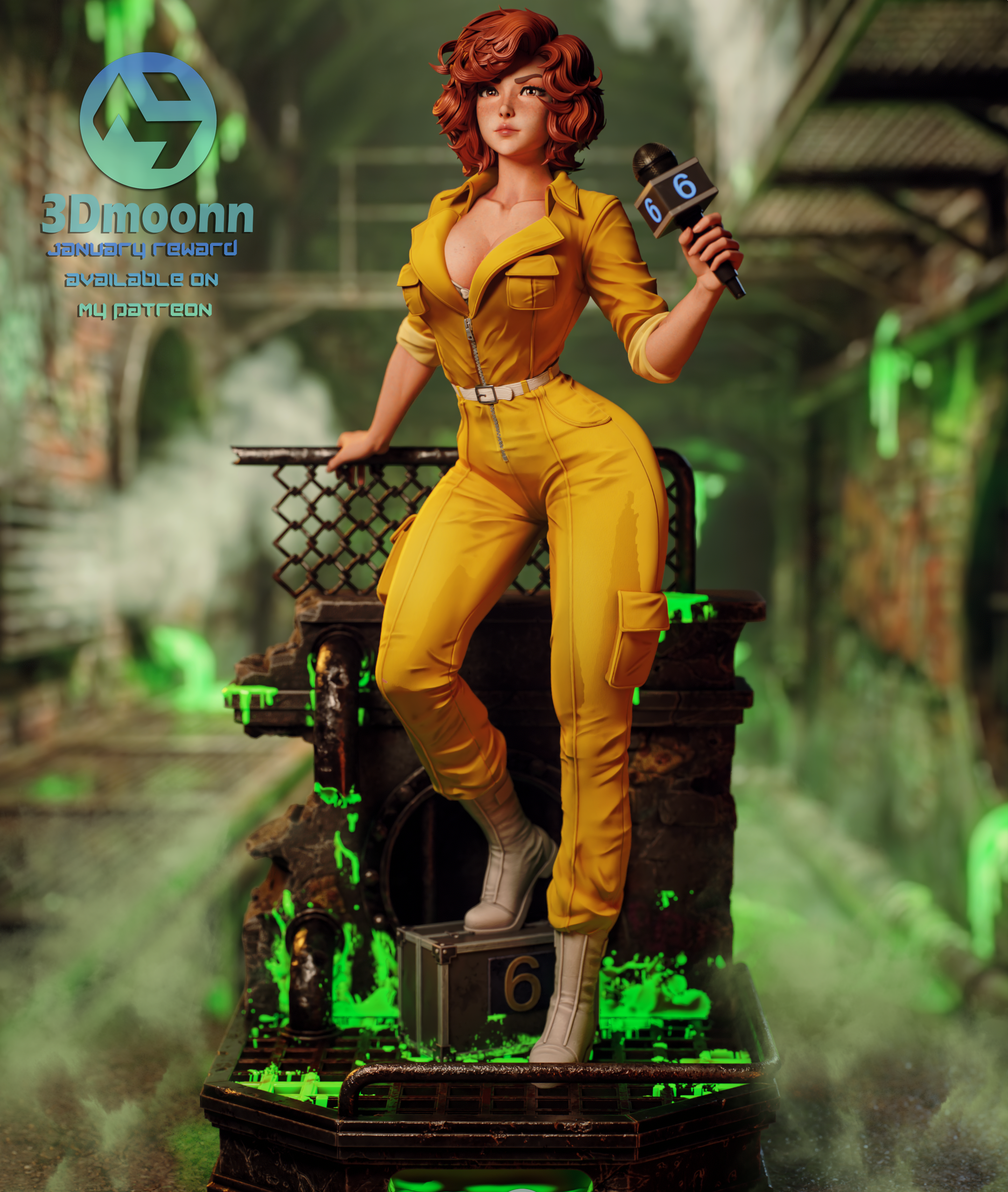 April O'Neil 3D Model — изображение 4