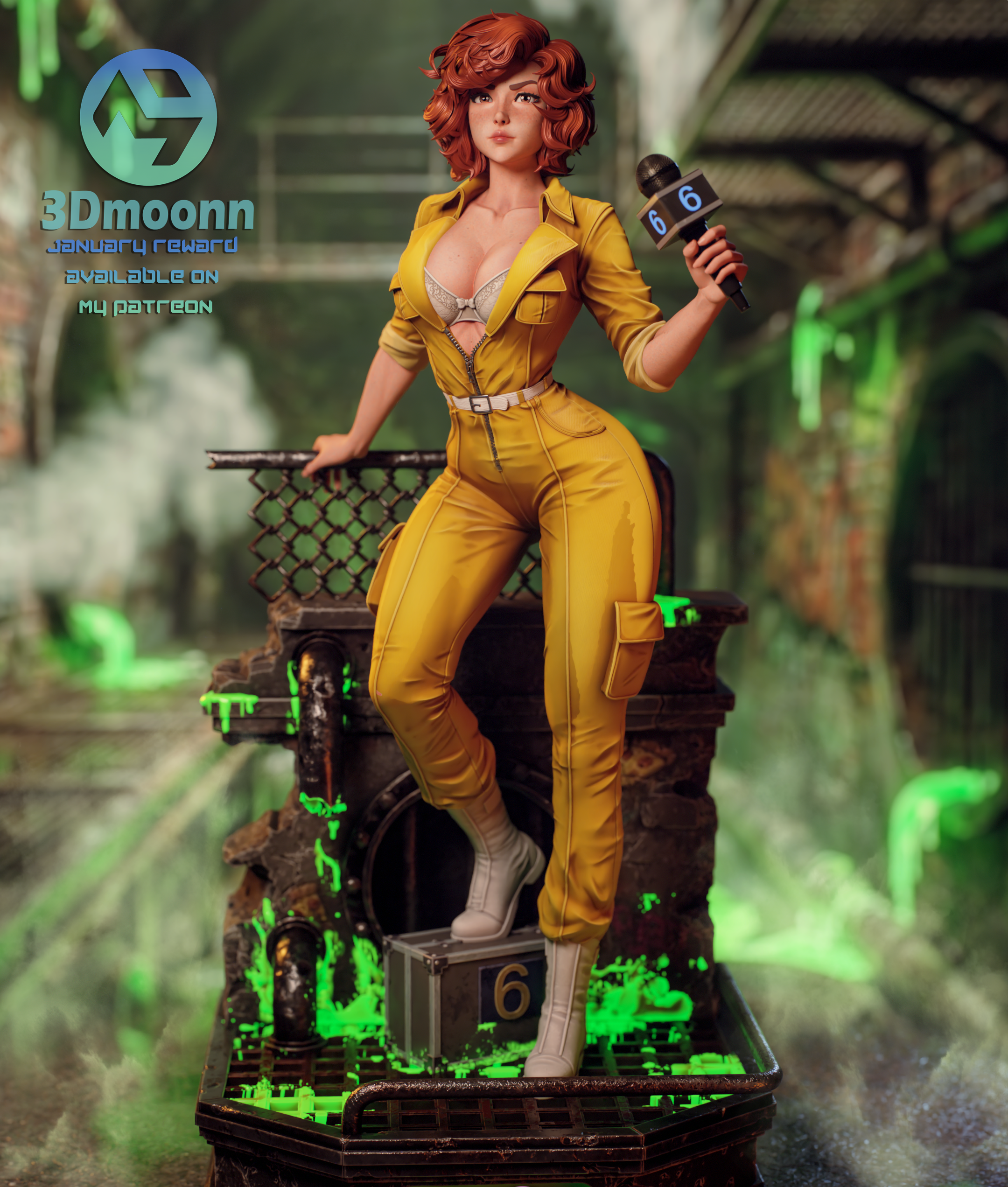 April O'Neil 3D Model — изображение 2