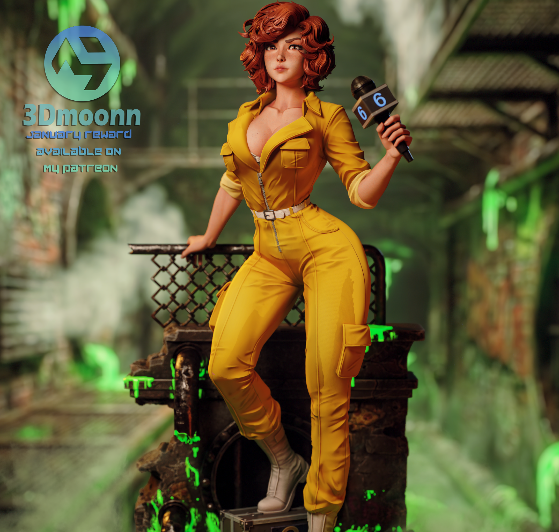 April O'Neil 3D Model