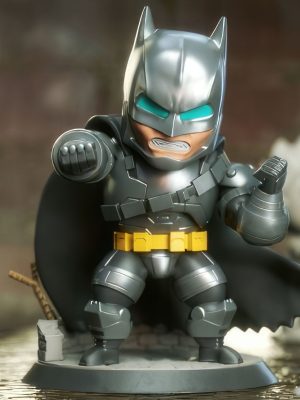 Armoured Batman Chibi 3D Model