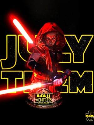 Asajj Ventress Bust 3D Model