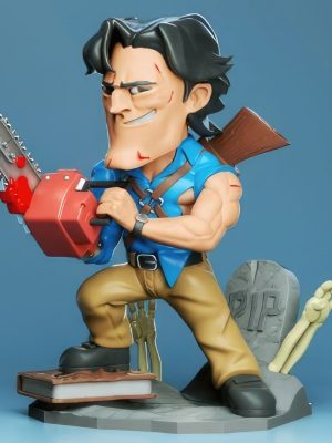 Ash Evil Dead Chibi 3D Model