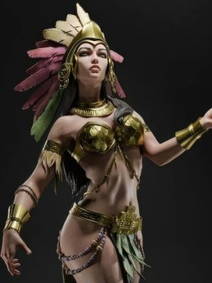 Aztec Godess 3D Model