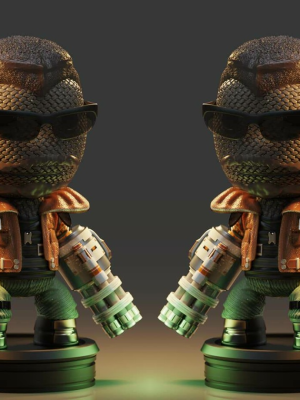 Barret Chibi 3D Model