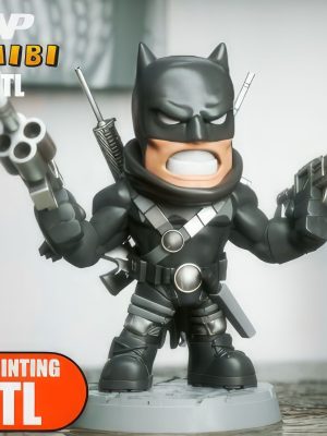 Batman Grim Knight Chibi 3D Model