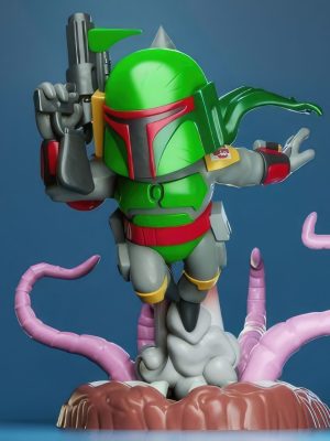 Boba Fett Chibi 3D Model