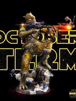 Bossk Sculpture 3D Model